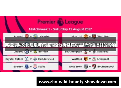 英超球队文化建设与传播策略分析及其对品牌价值提升的影响